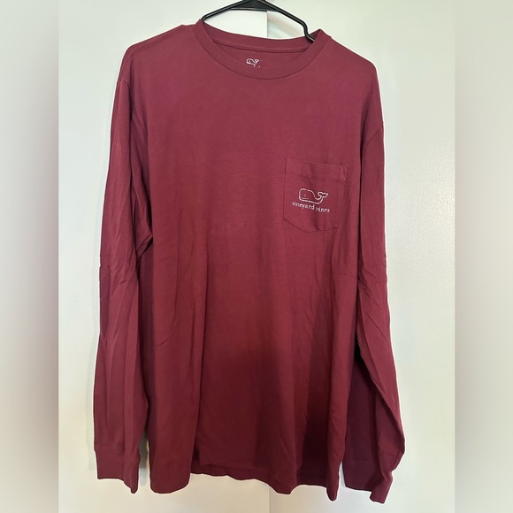 Vineyard Vines Maroon Long Sleeve Shirt - Picture 1 of 6